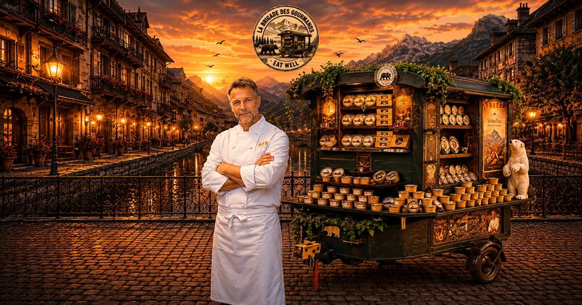 Bruno et sa roulotte dans une ambiance savoyarde