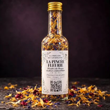 Fiole de La Pincée Fleurie, mélange maison de La Brigade des Gourmands